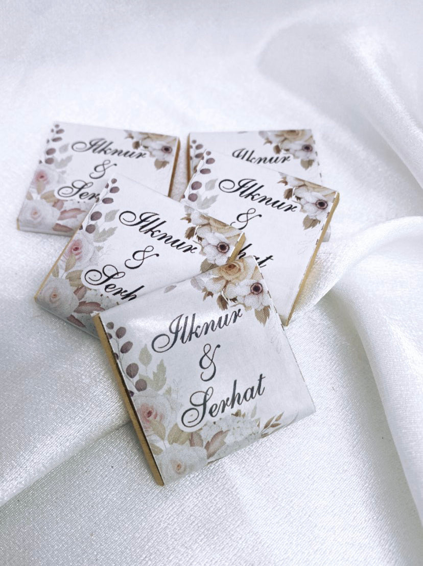Chocolat personnalisé en papier – Hilal Deco
